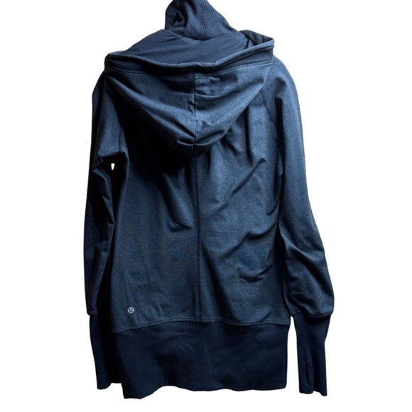 Lululemon Manifesto Gather Long Sleeve Hoodie Size 6 Black / Grey - Picture 3 of 10